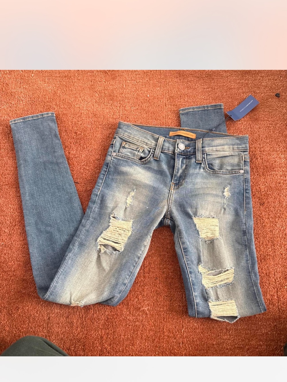 Rebecca Minkoff Light Blue Distressed Skinny Jeans